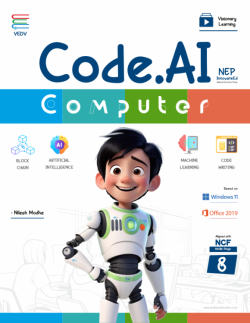 Code.Ai - Computer - Class 8 - 08th book cover